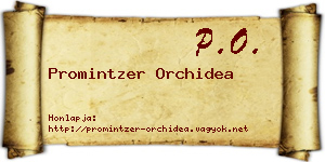 Promintzer Orchidea névjegykártya